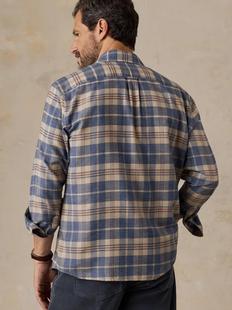 Faherty Men's Timberline Brushed Twill Shirt Alternate View